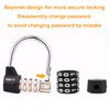 Gym Locker Lock,4 Digit Combination Lock,Safety Password Padlock for School