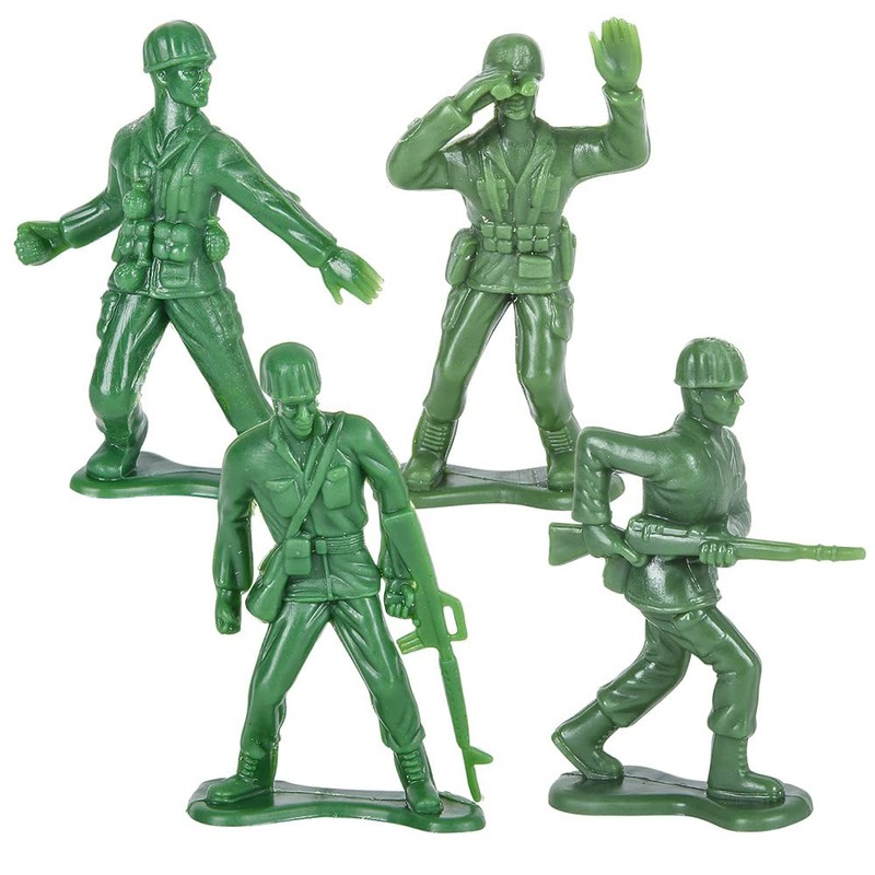 Rhode Island Novelty 10cm Army Men Set 8 Assorted Figures