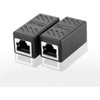 2PCS RJ45 Coupler, Female to Female Network LAN Adapter Coupler