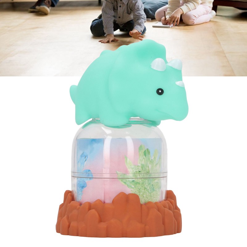 Kids Rhinestone Growing Kit with Light Up Display Dinosaur Doll