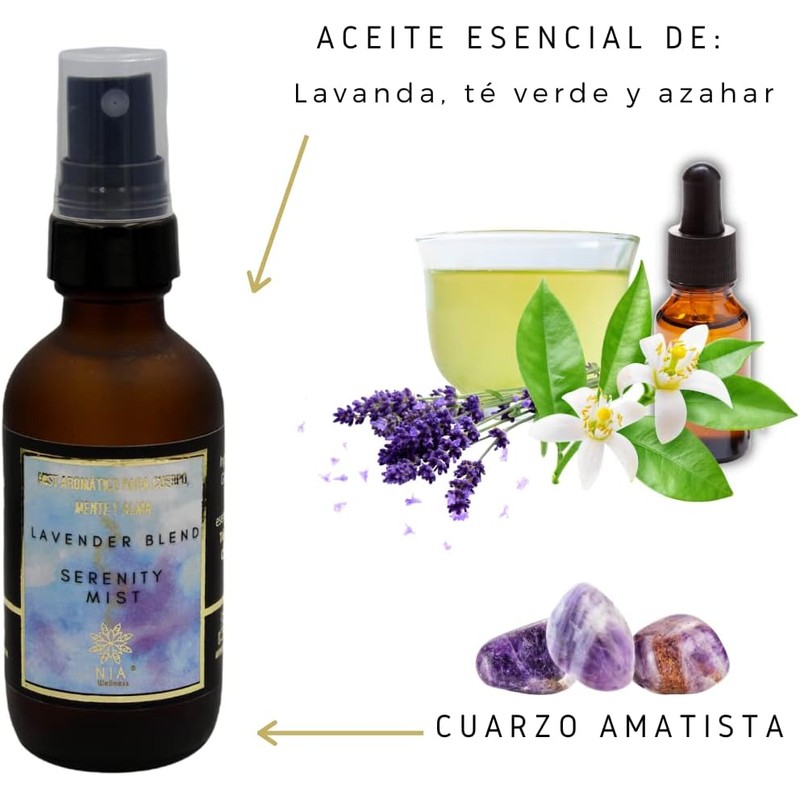 Set de productos Nia Wellness Vela Jabn Mist Siente el