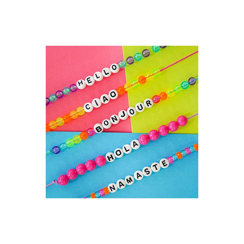 Alphabet Beads Bracelet Making Studio, Make 50+ Custom Bracelets With