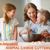 KAISHANE 5 Pieces Animals Cookie Cutters Shapes for Baking Fox,Owl,Rabbit,Squirrel