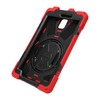 Tablet Case Silicone Hard PC Precise Cutouts Adjustable Strap Rotating