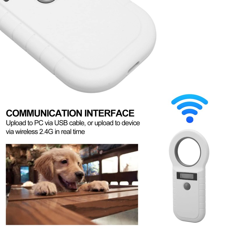 Animal Chip Scanner, Pet Microchip Scanner Bluetooth 134.2Khz 125Khz EMID