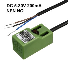 sourcing map Inductive Proximity Sensor Switch Detector NPN NO DC 5-30V 200mA 3-Wires SN04-N for 3D Printer Probe Bed Levelling MCU Board 4 mm