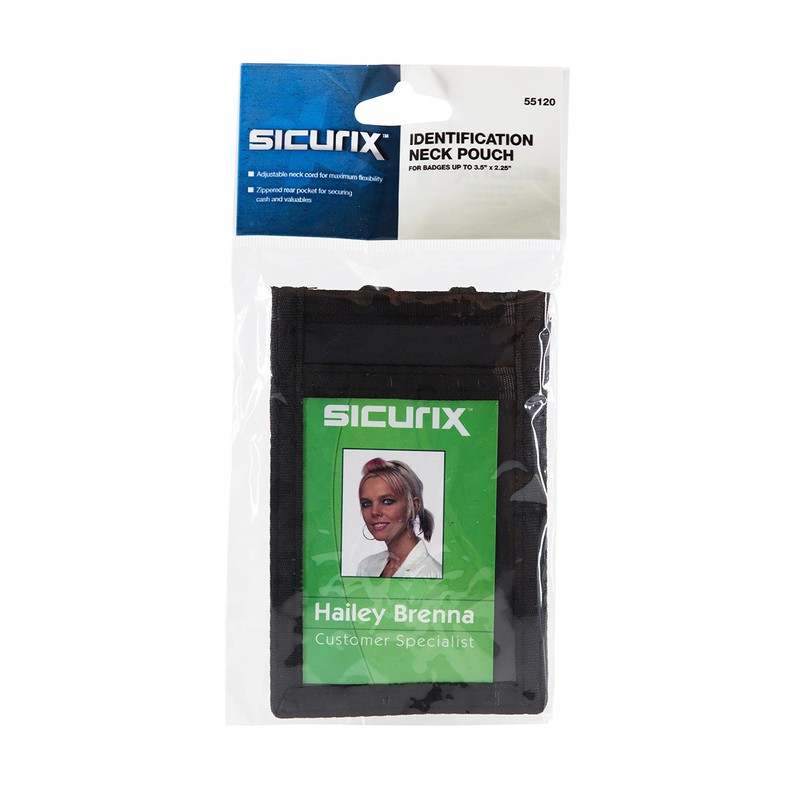 SICURIX Sicurix Id Neck Pouch, Vertical, 3 X 4 3/4,