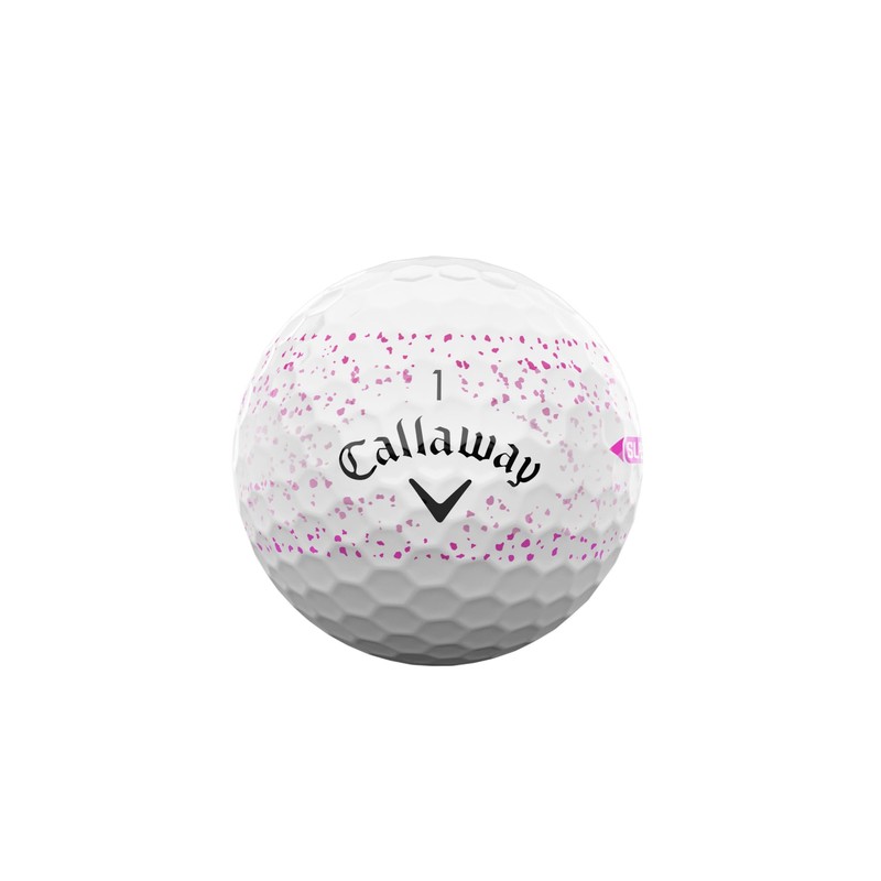 Callaway Golf Supersoft Golf Ball 2025, Pink Splatter