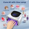 Ayshone Professional Rechargeable 96W UV LED Nail Lamp, Cordless UV