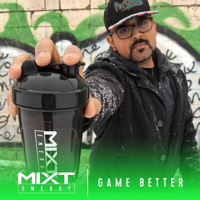 MIXT Energy Shaker Bottle, 16 oz., Black