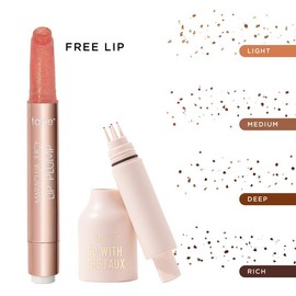 tarte freckle stamp and maracuja juicy lip shimmer duo:_light + rose