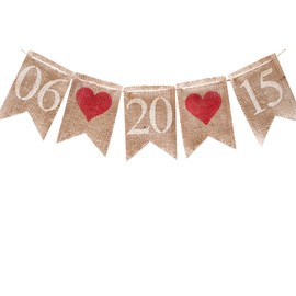 Swanky Party Box | Heart Save the Date Banner | Engagement Party or Photo Prop Decoration