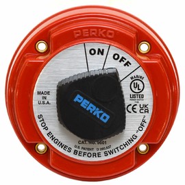 Perko Boat Main Battery Disconnect Switch 9601DP | 2-Position 250A
