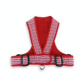 My Canine Kids Precision Fit Nylon Step-in Adjustable Dog Harness in Teacup to 40 LBS Vest Easy On Adjustable XXXSmall Toy Puppies to Large Soft Walking Doggy Wrap Vest (4101) (Medium - Gingham Red)