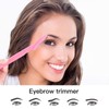 Binnan Augenbrauenrasierer,Eyebrow Razor Trimmer,60 Stück Augenbrauen Rasierer,Tragbares Schönheitswerkzeug Rasierer Edelstahl