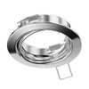 ledscom.de 6 pcs. recessed Ceiling Frame Fere, Round, swivelling, Glossy