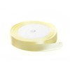 Solid Color Satin Fabric Ribbon (Light Yellow, 3/8" x 25