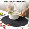 Tischset aus Filz 18er Set, 6 Tischsets Abwaschbar Platzsets rutschfest