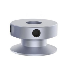 CHANCS Outer Diameter 30mm Single Groove Pulley 15mm Fixed Bore Pulley for Drilling Machine 6MM PU Round Belt