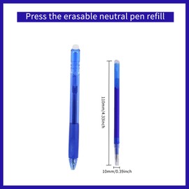 10 Piece Set Frixion Replacement Refill Blue 0.7 mm Ballpoint Pen Pilot Pen Erasable Erasable Pen Gel Pen Erasable Erasable with Stabilo for Pelican Pens Eraser