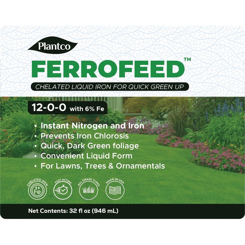Ferrofeed Chelated Liquid Iron | 12-0-0 with 6% Fe |