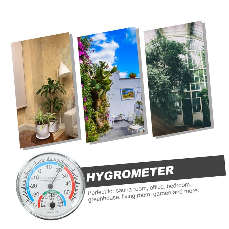 CAXUSD 3pcs Accurate Temperature Humidity Gauge Indoor and Outdoor Thermometer