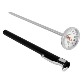 Escali AH2 Instant Read Small 1-inch Dial Thermometer Fahrenheit Protective Sheath Shatter Proof NSF Certified Commercial (5-inch Probe Length)