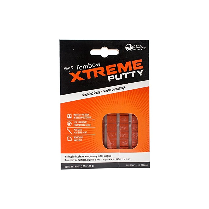 Tombow Xtreme Mounting Putty Tabs-Red .375"X.375" 60/Pkg