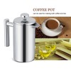 350ML Double Wall Stainless Steel Coffee Maker French Press Tea