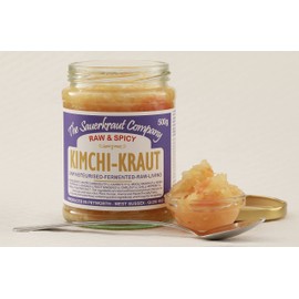 The Sauerkraut Co. Kimchi Kraut (4x500g) Spicy & Delicious, Packed Full of Pro-Gut Living Bacteria (Unpasteurised), Vital Vitamins & Minerals