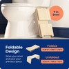 Squatty Potty Oslo Oak Folding Toilet Stool – Compact, Stylish,