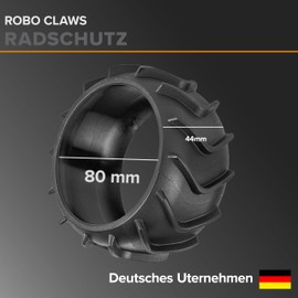 ROBO CLAWS 2 x Wheel Protectors for Robotic Lawnmower XL - Traction Improvement for Worx Landroid, Robotic Lawnmower Accessories for Models S300 M500 M700 L800 L1000 (Plus), Wheel Enlargement to 90 cm