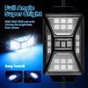 10 Pods Full Angle RGB Rock Lights Compatible with 12V-24V