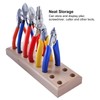 Plier Organizer Pine Wood Display Stand Base Wooden Cutter Holder