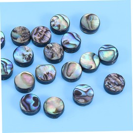 Operitacx Pack of 40 Shell Spacer Beads Accessories for Jewellery Findings Locket Guitar Accessories Bracelet Pendant DIY Circle Beads Handmade Necklaces Loose Miss Coin Earrings