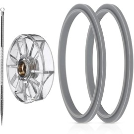 2 Pcs Rubber Ring Seal Gaskets with Top Base Gear Replacement Parts for Nutribullet 600 900 Series Blender