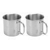 Outdoor Water Cup Foldable Handle Portable 304 Stainless Steel Mug