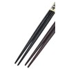 Husband and Wife Chopsticks Octagonal Sakura Black Red Dishwasher Safe