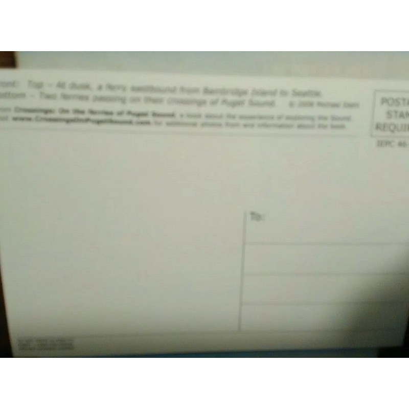 PACIFIC NORTHWEST BEAUTIFUL PHOTO POST CARD AERIAL VIEW WASHINGTON STATE