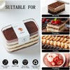 Plastic Dessert Cups with Lids and Sporks,Stickers,Tiramisu Containers,Cookie Containers,Clear Food