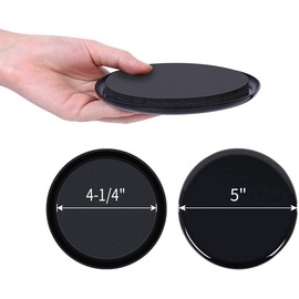 Ezprotekt Reusable Furniture Sliders and Gliders 3.5 Inch/ 89mm for Carpet Surfaces – Moving Heavy Furniture Quickly and Easily with Furniture Sliders 16 Pieces Round Black