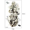 tuzuru Waterproof Big Buddha Tattoo Sticker Set of 2 Bonus