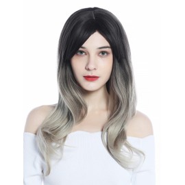WIG ME UP - LC271N-2-10T85/88 Women's Wig long ombre medium brown to vanilla blond and balayage highlights