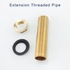 Faucet Fittings Nipple Locknut Kit Extension Threaded Pipe Longer Mounting