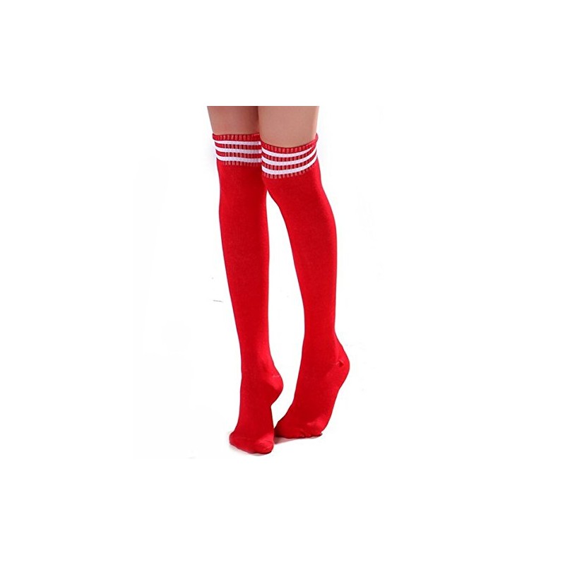 HugeStore Women's Long Stripe Socks, Overknee Stockings, Knee Tights