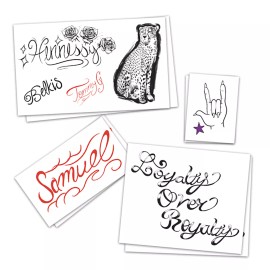 TattooFun Cardi B Temporary Tattoos | Realist | Life-Sized | Skin Safe