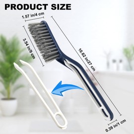COIYINGJAUNEI Cleaning Brush - Hard Bristle Crevice Cleaning Brush Tools for Household Use, Kitchen, Bathroom, Window, Toilet, Multifunctional Gap Cleaning BrushTools (2 Packs)