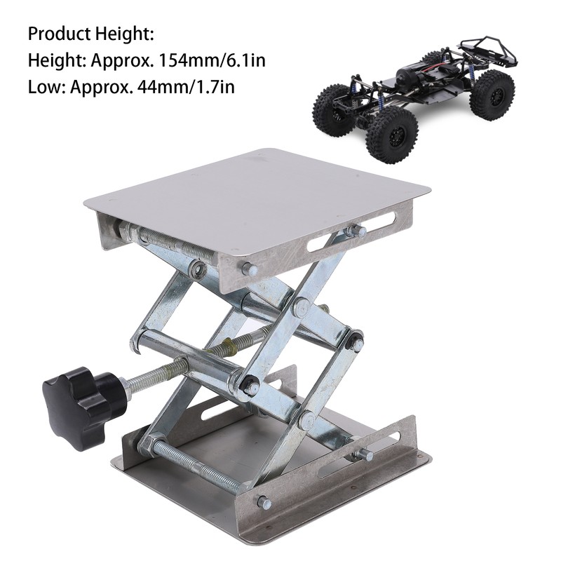 Small Stainless Steel Lifting Platform Manual Miniature Lift Stand Table