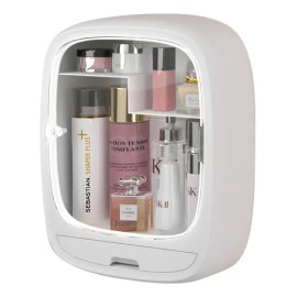 Organizador De Cosméticos Para Pared Blanco He Blanco