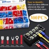 Tnisesm 300PCS Insulated Wire Crimp Connectors Assortment Kit with Ring,